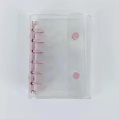 シール帳ピンクバインダー A7 リフィル 10枚 セット シール