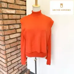 4447 美品 ユナイテッドアローズ タートルネック＆ベスト タグ付 ハイゲージ