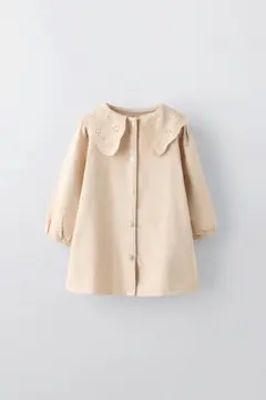 zara baby コーデュロイ襟付きワンピース