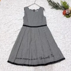 mezzo piano junior スカラップ ワンピース 160 チェック