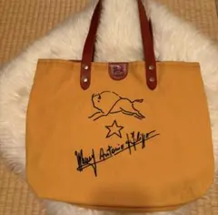 美品 IL BISONTE イエロートートバッグ