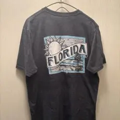 FLORIDA プリント Tシャツ チャコールグレー