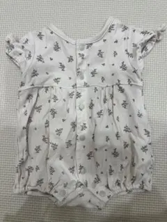 tete a tete 花柄ロンパース 半袖 50-60cm