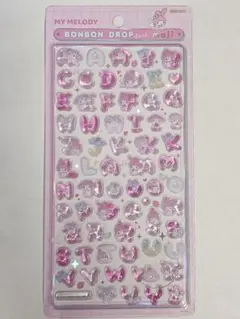 国内正規品　ボンボンドロップシール　マイメロディ　サンリオ文字