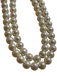 メ*ア様 ホワイト 真珠 パールネックレス 約40cm