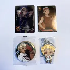 ツイステッドワンダーランド　スカラビア寮　カリム・アルアジーム　缶バッジ　カード