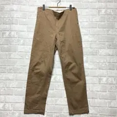 セルフサービス チノパン風 カジュアルパンツ L ブラウン 動きやすい 仕事着