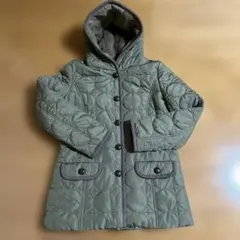 キルティングコート カーキ