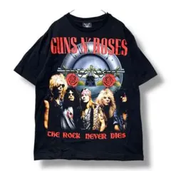 ［美品］ガンズ・アンド・ローゼズ　カットソー　Ｔシャツ　Ｓ　黒　ビッグイラスト