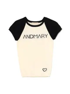 andmary Mary logo tops black AM1811 - メルカリ