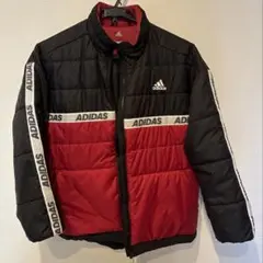 adidas ダウンジャケット　赤と黒　 サイズ160