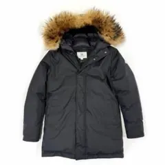 ピレネックス アヌシー ファー ダウンコート ダウンジャケット ブラック L