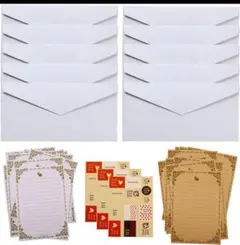 おしゃれ封筒レターセット ホワイト