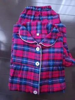 綿100％ 厚手 ネル起毛 長袖 パジャマ 160cm