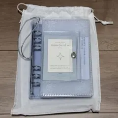 sleeepp クリアバインダー 手帳 水色 A6サイズ