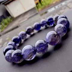 大玉 バイカラー アイオライト 天然石ブレスレット 11〜12mm - メルカリ