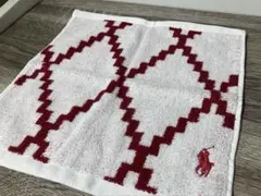 【値下げ¥980→¥780】ラルフローレン　タオルハンカチ/赤