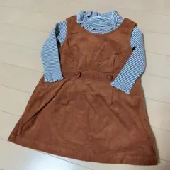 après les cours コーデュロイワンピ&メロウネックインナー90cmのサムネイル