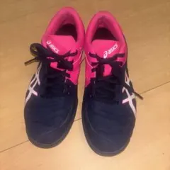 ASICS 卓球シューズ ネイビー/ピンク 25㎝
