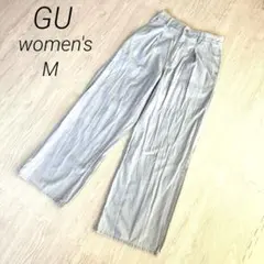 【ジーユー】 ライトデニムパンツ 水色 Mサイズ 春夏 完売品 涼しい 美品