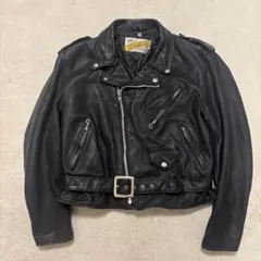 米国製⭐️Schott 618 ライダースジャケット レザー キルティング 44