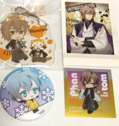 ヒプマイ夢野幻太郎×ラスカル アクリルチャーム 缶バッジ ぱしゃこれ ステッカー