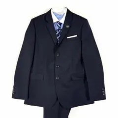 ワルツバイビームスデザイン フォーマルスーツ 4点セット ネイビー 165