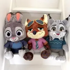 ズートピア2 こてっとぺったん BIGぬいぐるみ ドレッシー【全3種セット