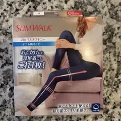 SLIM WALK 24h マルチスキニー Mサイズ デニム風ネイビー