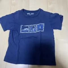 UT PEANUTS Tシャツ 110cm ネイビー スヌーピー