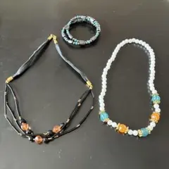 ネックレス ブレスレット 3点セット