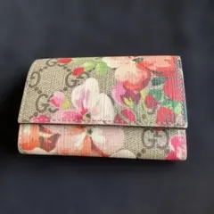 むらさき様専用】☆美品☆ Gucci 花柄 キーケース キーホルダー 6連