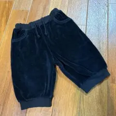 COMME CA DU MODE FOSSETTE 黒ベロアパンツ 90