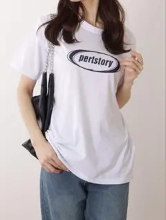 Lace Ladies ロゴプリント 半袖Tシャツ ホワイトのサムネイル