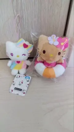 Hello Kitty ぬいぐるみストラップ 2点セット