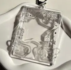 レジンデコトレカキーホルダー y2k ウィッシュコア 星 キラキラ 透明