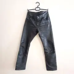 SCHOTT レザー パンツ　30 実質W32くらいのサムネイル