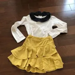 プティマイン　フリルカラーカットソー　130