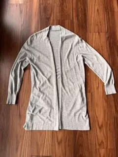 VIS グレー長袖カーディガン