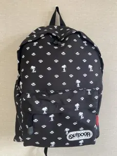 OUTDOOR PRODUCTS スヌーピー柄 リュック ブラック