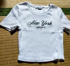 ZARA ホワイト Tシャツ Sサイズ New York刺繍
