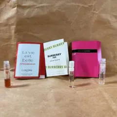 ランコム・バーバリー・プラダ 香水サンプル3点セットLANCOME PRADA