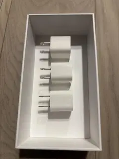 新品 保護シート付 純正 iPhone付属 USB アダプター 充電器 アダプタ