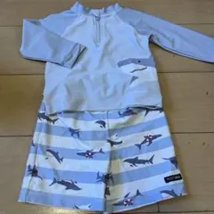 petit main サメ柄 水着・ラッシュガード 90