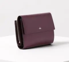 【新品未使用】ヴィヴィアン Vivienne パープル あずき色 折りたたみ財布