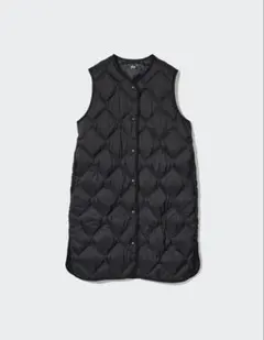 UNIQLO ☆ ウルトラライトダウン ロング ベスト ブラック キルティング
