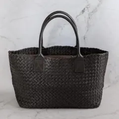 イタリア製 本革 イントレチャート トートバッグ