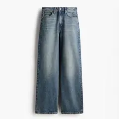 H&M ワイドハイウェストデニム
