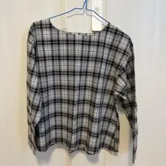 Lugnoncure チェック柄 長袖シャツ