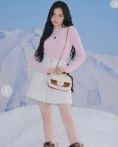 LILY BROWN×MARY QUANT デイジー釦キルトダウンミニスカート白